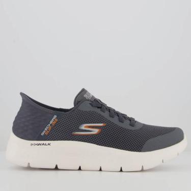 Imagem de Tênis Skechers Go Walk Flex Cinza e Branco, 42