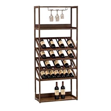 Imagem de Armário de garrafa de vinho, suporte de grande capacidade, suporte para bar, armário de vinho doméstico, refrigerador de vinho, adega, prateleiras de vinho de mesa