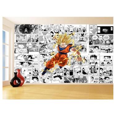 Imagem de Papel De Parede Dragon Ball Goku Página Manga 3,5M Dbz654 - Você Decor