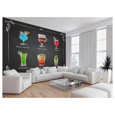 Imagem de Papel De Parede Estilo Lousa Bebdias Bar Drink 3,5M Lcb21 - Você Decor