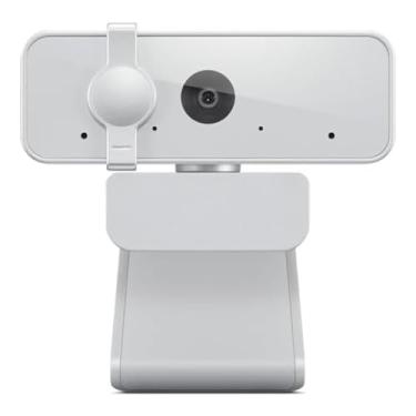 Imagem de Lenovo Webcam FHD 310, 1080p, resolução FHD a 30 FPS, conectividade USB Plug and Play, cabo de 1,8 m, 2 microfones integrados, obturador de privacidade externo, branco