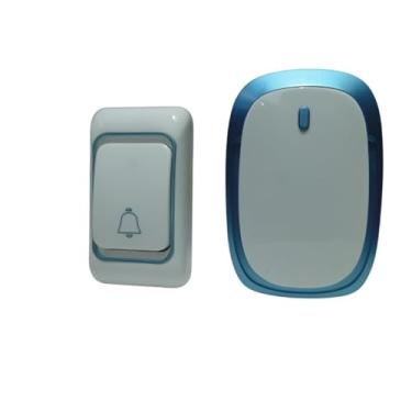 Imagem de Campainha sem Fio, Campainha Residencial, Design Elegante Bivolt 110/220, 10cmx6x2(Azul)