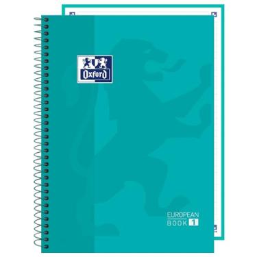 Imagem de Caderno Espiral Capa Dura – Oxford Europeanbook – 1 Materia – 80 Folhas – Menta