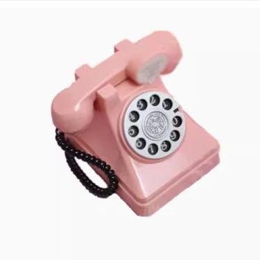 Imagem de Cofrinho retrô para telefone, presente de aniversário para decoração de mesa e quarto, adereço fotográfico com função de pote econômico