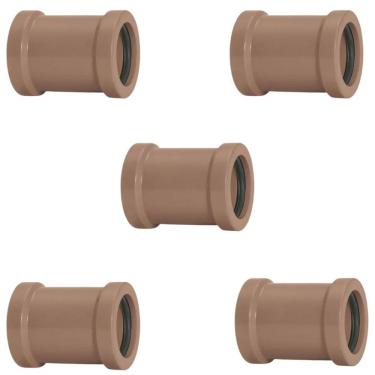 Imagem de Luva De Correr 32Mm Pvc Encanamento Conexão Kit 05 Un