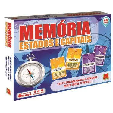 Imagem de Jogo Da Memória Estados E Capitais Do Brasil - Algazarra