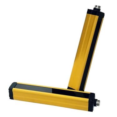Imagem de Interruptor de sensor de cortina de luz, dispositivo de segurança de grade de luz de segurança, equipamento de automação, DC, 24 V, protetor de máquina, 10 mm, 24 feixes (digitalização máxima 3,5