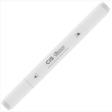 Imagem de Marcador Criativo Ponta Dupla Flow Cis Branco