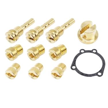 Imagem de OXCANO CV40 Main Jet - Lento/Pilot Jet - Junta compatível com Harley Davidson Sportster XL883 XL1200 CV 40 MM Carburador Jet Kit (#180 185 190 195 42 45 48)