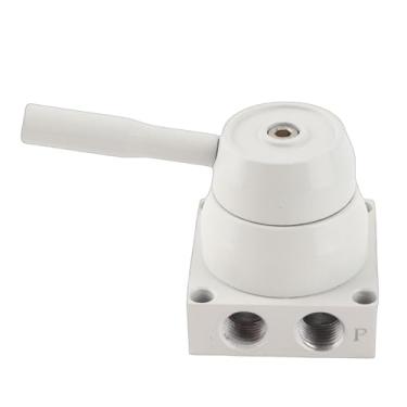 Imagem de LiebeWH Válvula de Alavanca Manual G1/4 Pneumática, 3 Posições, 4 Vias, Liga de Alumínio, Ampla Aplicação, para Embalagens, Alimentos, Equipamentos Médicos