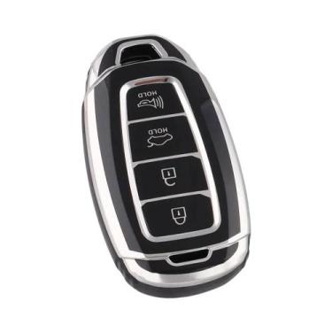 Imagem de Capa De Chave De Carro Hyundai 3 4 Botões TPU Para Elantra Grandeur Ac