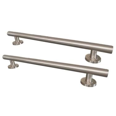 Imagem de Zoomerry Barras de apoio para deficientes, barra de apoio de chuveiro de 61 cm para idosos, barras de apoio modernas em aço inoxidável 304 para banheiras e chuveiros, alças de segurança para