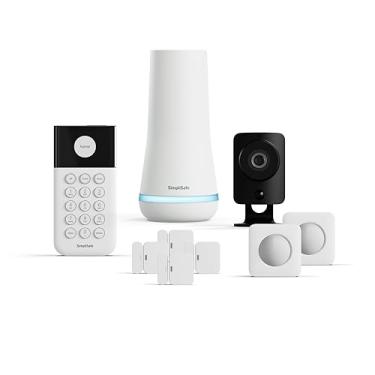 Imagem de SimpliSafe Sistema de segurança residencial sem fio de 9 peças com câmera HD - Monitoramento profissional opcional 24 horas por dia, 7 dias por semana, sem contrato - compatível com Alexa e Google