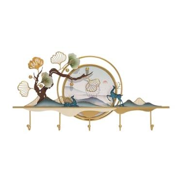 Imagem de Prateleiras suspensas Pendurado na parede ganchos de casaco criativo entrada ganchos de roupas ganchos de entrada ganchos de casaco pendurado na parede atrás da porta cabides de metal