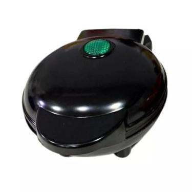 Imagem de Mini Máquina de Donuts Elétrica 3 Furos - Cozimento Rápido 110V, Fácil de Usar e Limpar, Ideal para Casa, Festas e Petiscos, Donuts Caseiros Deliciosos (Preto)