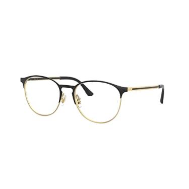 Imagem de Armação para Óculos Ray-Ban 0RX6375 3051 Tam 53 / Preto/Ouro