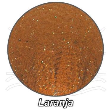 Imagem de Meia de Seda Brilho Ouro para Artesanato - Destaque CIA, Laranja