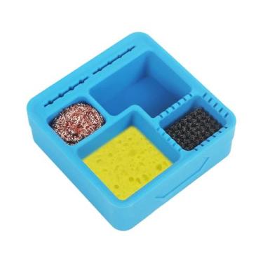 Imagem de Caixa De Limpeza De Pontas De Ferro De Solda 5 Em 1 Com Escova De Aço,