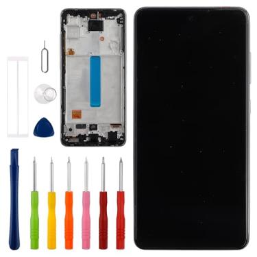 Imagem de Vvsialeek Novo conjunto de digitalizador de tela sensível ao toque LCD TFT compatível com Samsung Galaxy A52 4G 5G SM-A525F, SM-A525F/DS [6,5 polegadas] com kit de ferramentas de reparo técnico - com