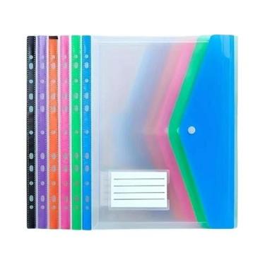 Imagem de Pastas Expansíveis A4 (12/6 Unidades) Com Bolsos Para Fichário De 11 A