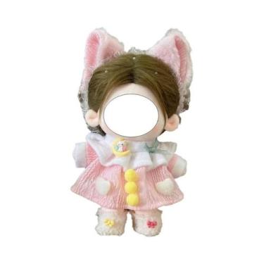 Imagem de Roupas De Boneca De Algodão De 20cm, Vestido Vintage Lolita Fofo Para 