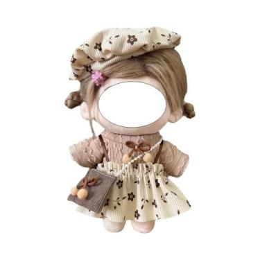 Imagem de Roupas De Boneca De Algodão De 20cm, Vestido Vintage Lolita Fofo Para 