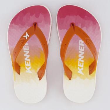 Imagem de Chinelo Kenner Summer Degradê Juvenil Vermelho, 27-28