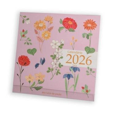 Imagem de Calendário 2026 ana luiza garden mesa teca papelaria
