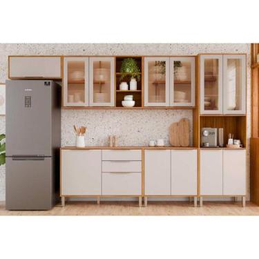 Imagem de Cozinha Modulada MGM 6 Peças Brilhante C6P130 Cinamomo/Off