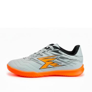Imagem de Chuteira OXN Indoor Express Fit 4 REF:40111, Gelo, Laranja, 36