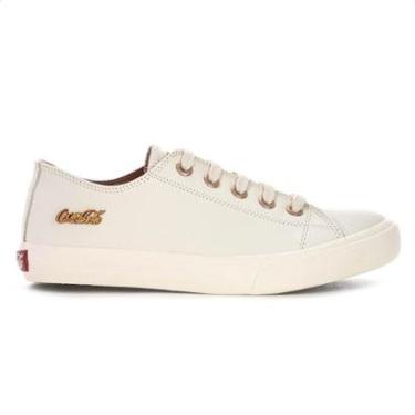 Imagem de Tênis Coca Cola Atlanta Leather Off White e Cobre - Feminino-Feminino