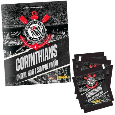 Imagem de Kit Álbum Brochura Corinthians 115 Anos + 5 Envelopes Panini