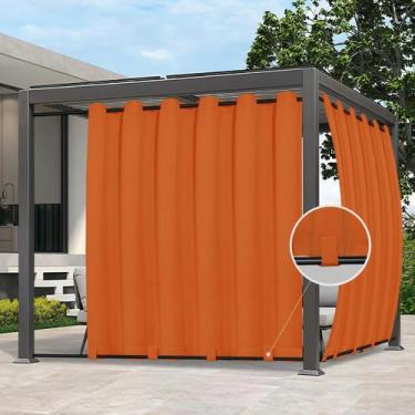 Imagem de Cortinas externas Easy-Going à prova d'água 110x108cm laranja