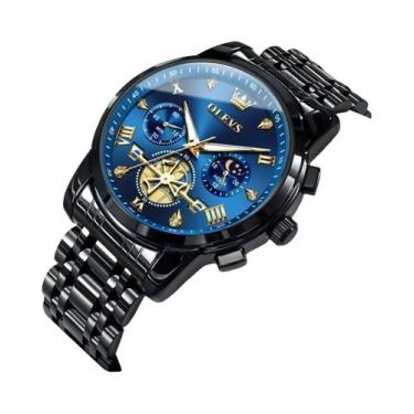 Imagem de Relógio De Quartzo Masculino Luxuoso À Prova d'Água OLEVS Multifuncion
