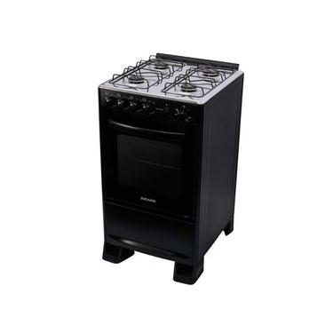 Imagem de Fogão Suggar Cook Start Mesa Inox 4 Bocas Fgics420pt Preto Bivolt PRETO / Bivolt