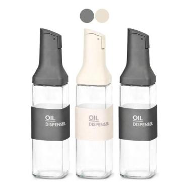 Imagem de Kit 3 Dispenser Galheteiro Vidro 500ml Sortido Moderno Azeite Vinagre 