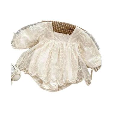 Imagem de Vestido De Renda Para Meninas Primavera 2024 Estilo Princesa Para Cria