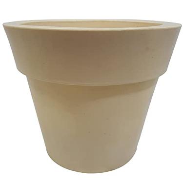 Imagem de Vaso de Planta Redondo Polietileno Decorativo Jardim 31x37 CORES: Bege
