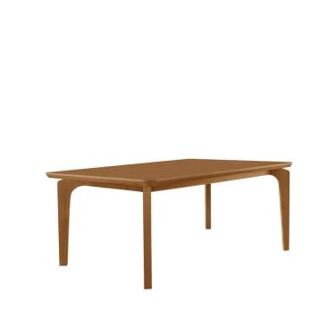 Imagem de Mesa para Sala de Jantar 180 Cm 100% Mdf Canto Copo Dublin Naturalle / Naturalle