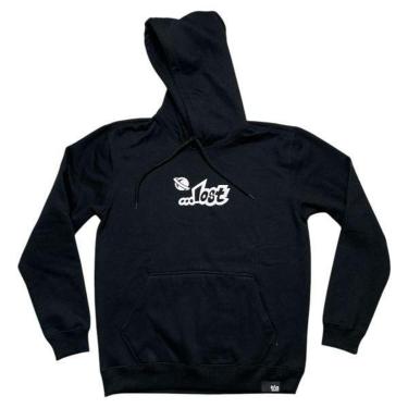 Imagem de Moletom Fechado Lost 22513601 Logo Fire - Preto Tamanho:GG-Masculino