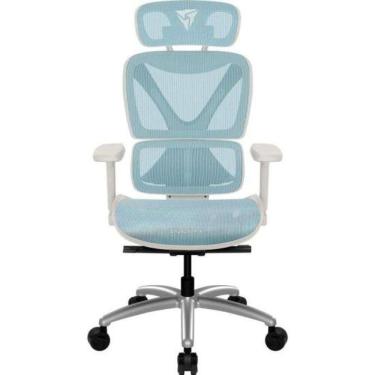 Imagem de Cadeira Ergonômica Thunderx3 Xtc Chroma Azul-branco [f002]
