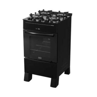 Imagem de Fogão Realce Smart Glass 4 Bocas Automático Mesa de Vidro 50L, Preto, 