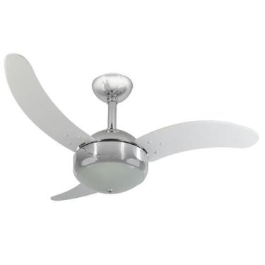 Imagem de Ventilador de Teto Infinity Max Cromo 3 Pás MDF Br 110V+Controle 1007,