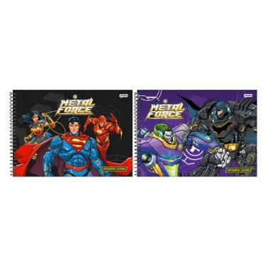 Imagem de Caderno Espiral Cartográfico 80 Folhas Liga da Justica - Jandaia