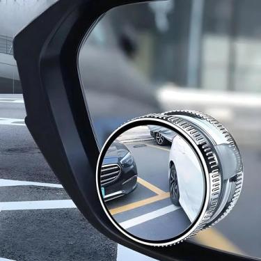 Imagem de Espelho Retrovisor Grande Angular 6CM HD Convexo Para Carro, Espelho D