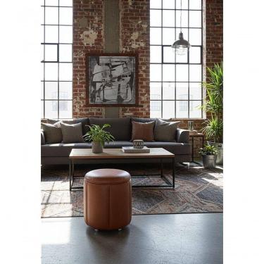 Imagem de Puff Redondo Baú Não é Segredo Debrum Courvin Valência Cacau 40x45 Ns0618