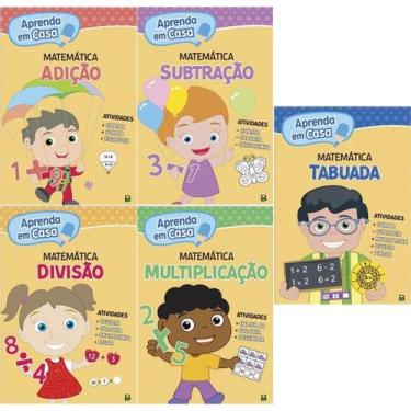 Imagem de Aprenda Em Casa Matemática - 5 Vol - Adição + Multiplicação + Subtraçã