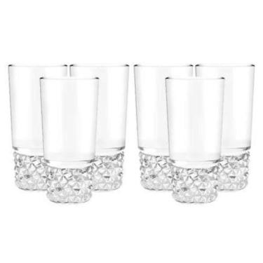Imagem de Conjunto 6 Copos Vidro Plasvale 290ml Diamante