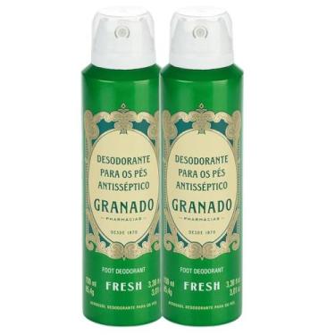 Imagem de Kit 2 Desodorante para os Pés Spray Fresh Antisséptico Granado 100ml