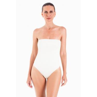 Imagem de Maiô bandeau creme - Silvia Schaefer Beachwear, G
